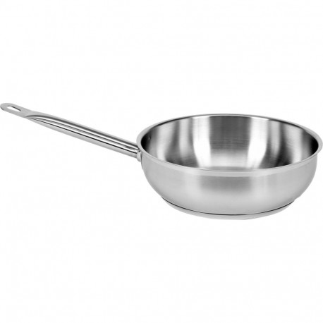 Stainless steel frying pan for cooking and frying professional use 24cm 3.4L capsule bottom YG-00081