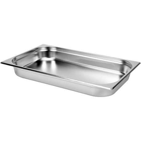 Gastronorm container GN 1/1 for food storage and cooking stainless steel 65mm 530x325mm 8.5L up to 3