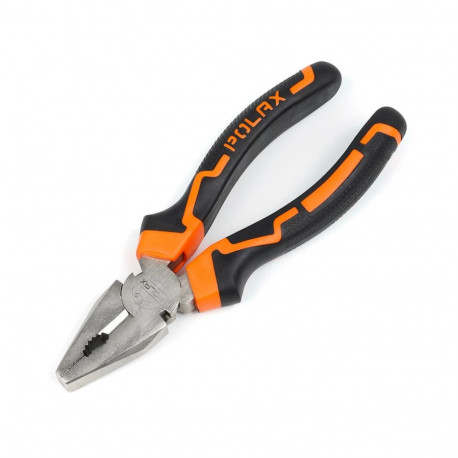 Kombinētās knaibles ar divkomponentu rokturi Cr-V, 160 mm 35-001 POLAX