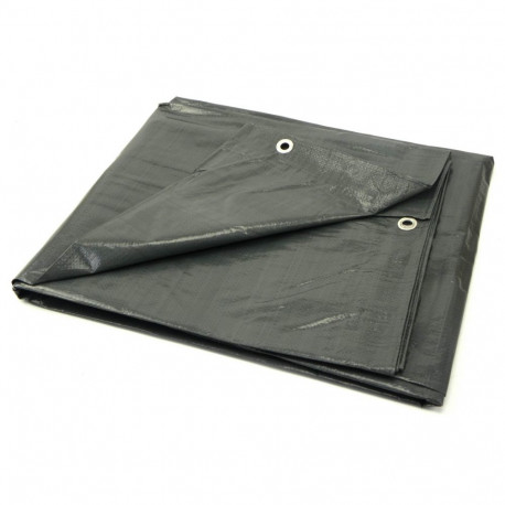 Geko G70532 PE Tarpaulin 5x6m, 120gsm, grey, extra thick
