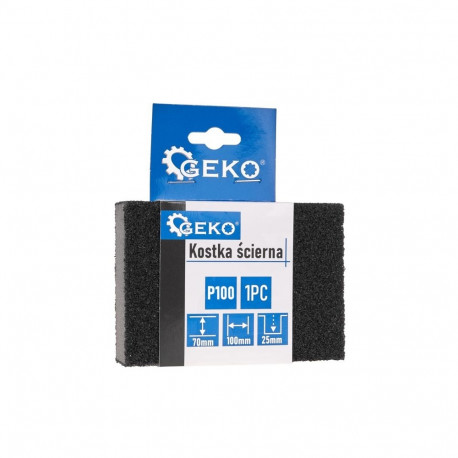 Geko Sanding Block G78553, 70x100x25mm, P100, Silicon Carbide, Resin Bond