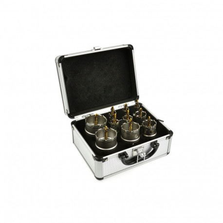 Metāla kroņurbju komplekts ar titāna urbi 10 gab. 16-53mm G40202 GEKO