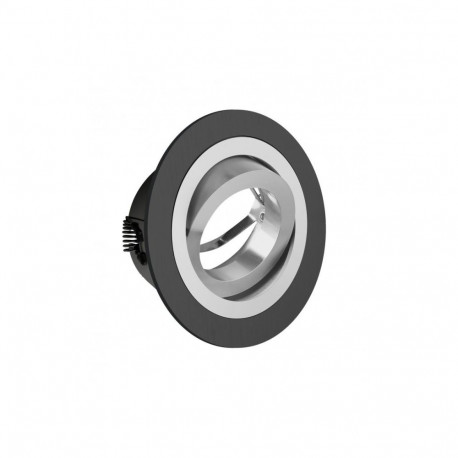 Gtv Spotlight Housing OP-OPROK1-20, IP20, round, black, aluminium, 50W, MR16, 60mm, adjustable