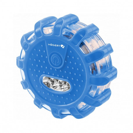 Hogert HT1E404 hoiatuslamp, 48h, 2h, 3.7V 650mAh, USB-C, 9 režiimi, ABS/TPE, konksuga