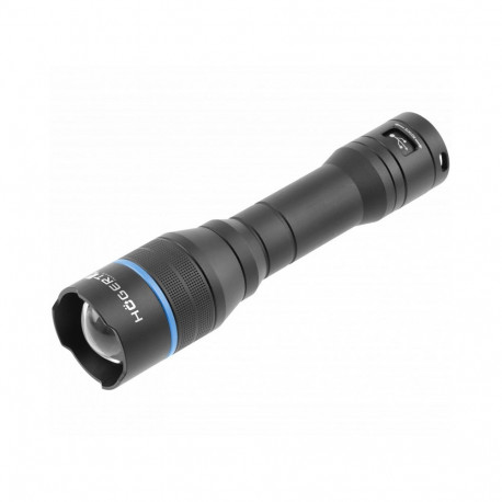 Hogert HT1E414 LED-taskilamp, 1000 lm, IPX7, 2000 mAh, USB-C, 4 režiimi, suum, alumiinium
