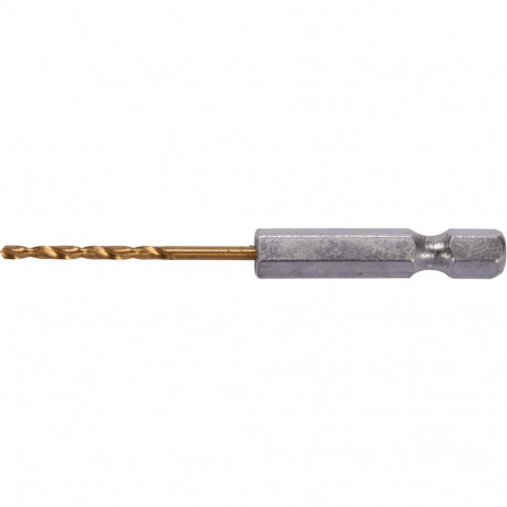 Yato Metallpuur koos kuusnurga varrega YT-44751, 2,0mm, HSS 4241, 1/4" (6,3mm), 72mm, 24mm, 135°, ja
