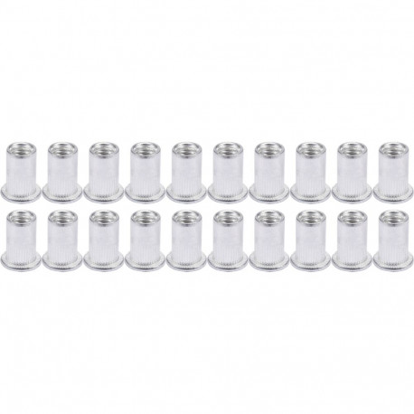 Yato Threaded Rivet Nuts YT-36454, M6, 20 pcs, 14 mm, 8.9 mm, aluminum, knurled flange
