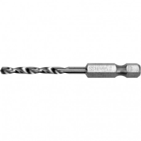 Yato Metal Drill Bit YT-44865, 3.5mm, HSS 6542, 70mm, 38mm, 135°, 1/4" 6.3mm, DIN 338, Hex Shank, Sp