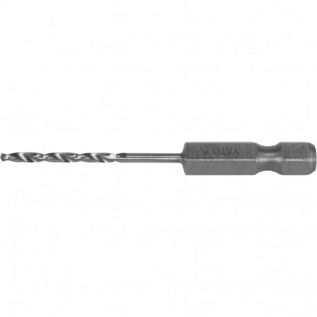 Yato Metal Drill Bit YT-44861, 2 mm, HSS 6542, 1/4" 6.3 mm, 57 mm, 26 mm, 135°, DIN 338, GRD, split 