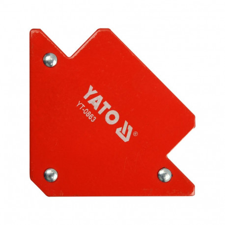 Yato YT-0863 Magnetiline keevitusklamber, 82x120x13 mm, 45°/90°/135°, 11.5 kg, pulbervärvitud