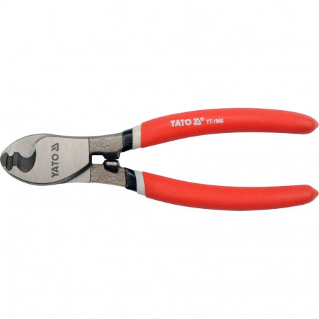 Yato Cable Cutter YT-1966, 160mm, 6mm, CrV 50, 42-48 HRC, 55-60 HRC, PVC handle, cold forged