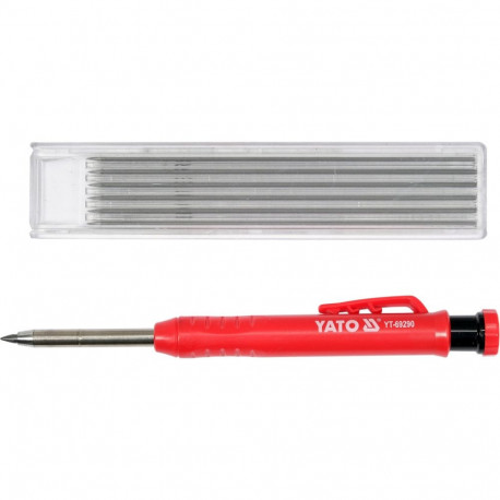 Yato YT-69290 steel pencil, 150mm, 2.8mm, HB, 6 leads, 40mm, ABS, metal, GRD