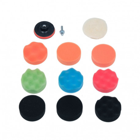 Polishing Pad Kit 80Mm, M10 12Pcs YT-47930 YATO