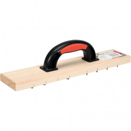 Yato Scraper with Teeth for Plaster and Aerated Blocks YT-52473, 405x84mm, rectangle, wood, PVC hand