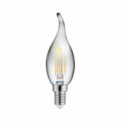 Dekoratiivne LED pirn, FILAMENT, C35L, 1800K, E14, 4W, 200lm, 360°; LD-C35FP4-18L