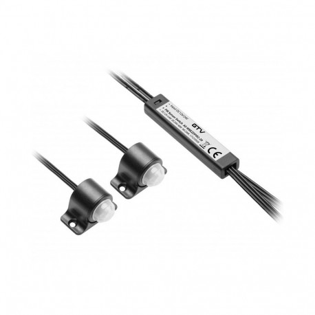 Gtv AE-WBEZDPIR2-20 non-contact switch, 2 sensors, 2m, 12-24V DC, 2A, IP20, class III, black