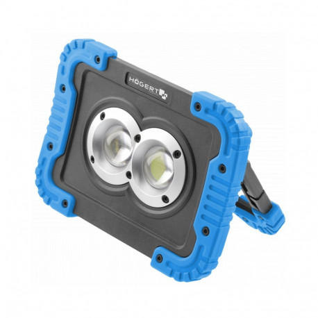 Hogert HT1E430 kaasaskantav LED prožektor, 2x10W, 1150 lm, 3.7V 4400mAh, IP54, USB laadimine, Power 