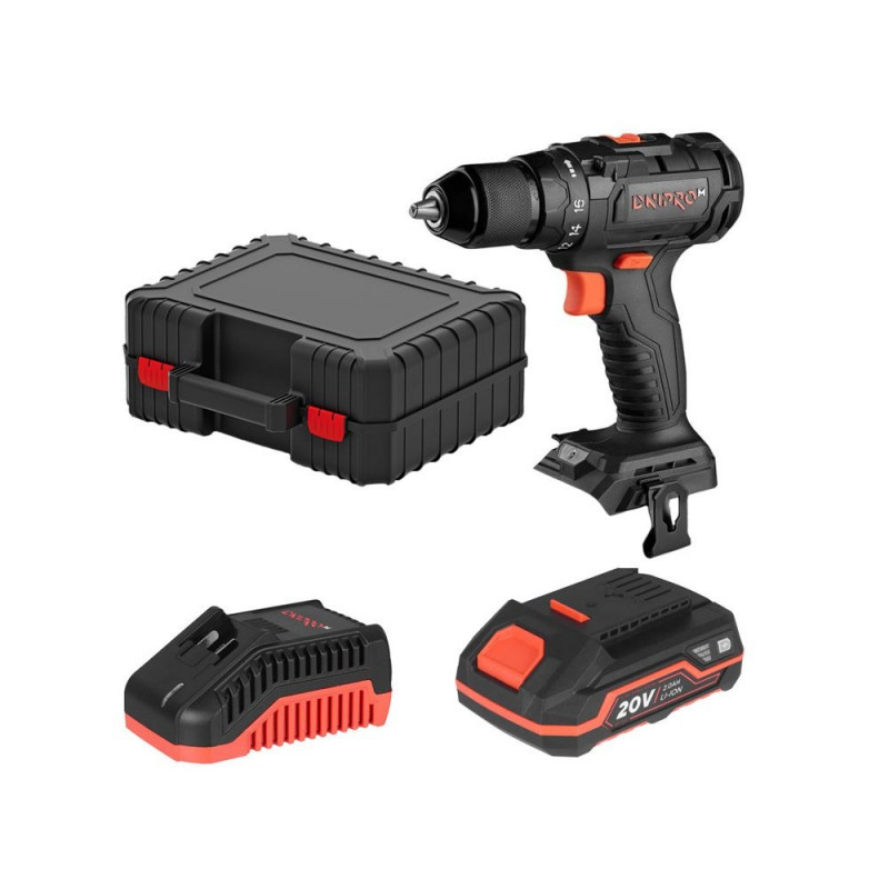 Akutrell 20V 1x2,0Ah, harjadeta CD-200BC-120S ULTRA DNIPRO-M ...
