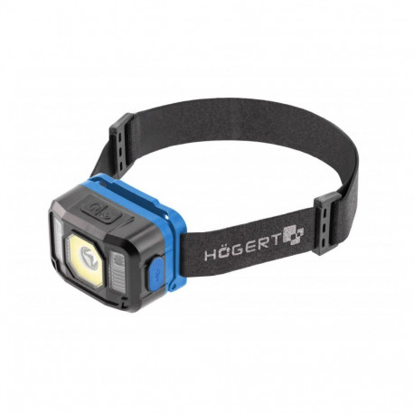 Hogert HT1E422 USB LED pealamp, 3.7V 1200mAh, 120lm, 5W, IPX6, 7 režiimi, liikumisandur