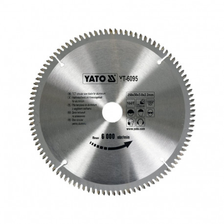 Saeketas Alumiiniumile 250X30Mm 100T YT-6095 YATO