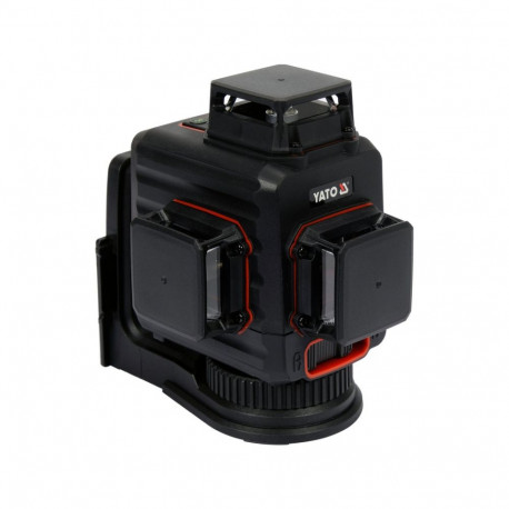 3D cross line laser level 12 lines green beam 510–530nm 3.7V 5200mAh battery IP54 ±4° 1/4" with bag 