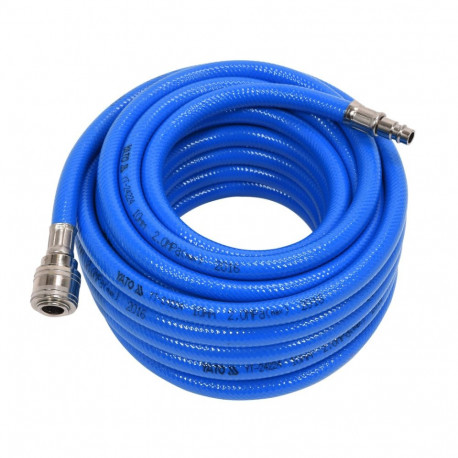 Yato Air Hose 10mm YT-24224, 10m, 2MPa, PVC, reinforced, quick couplings