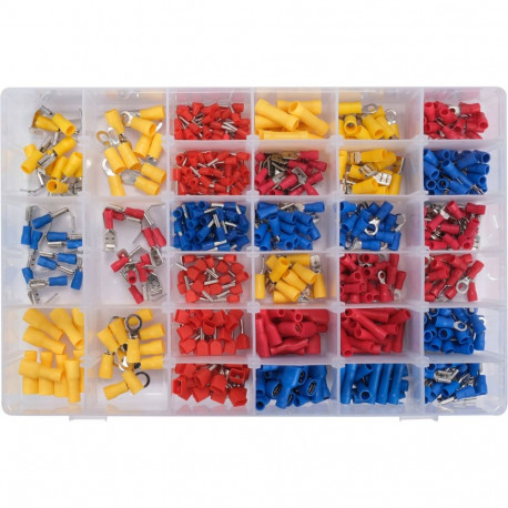 Yato Automotive Wire Connector Set YT-068913, 600pcs, brass, PVC, for electric use