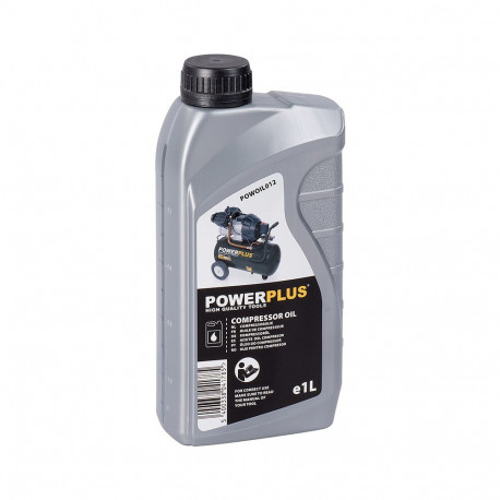 Kompressoriõli õhukompressorite määrimiseks ja hoolduseks 1L 1000ml mineraalõli 66.6mm²/s POWOIL012 