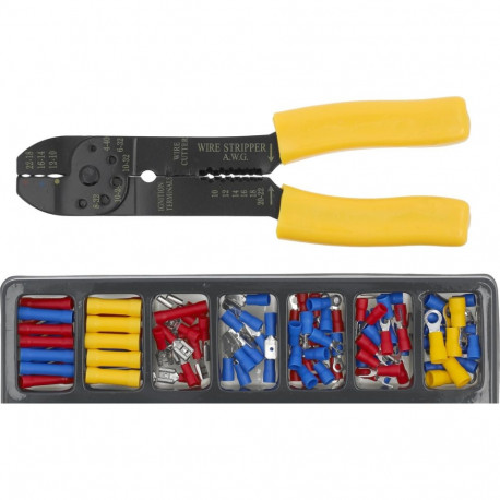 TOYA 45050, 5-in-1 multifunktsionaalsed tangid ühenduste komplektiga, 0.5-5.0mm2, 100tk, GRD seeria,