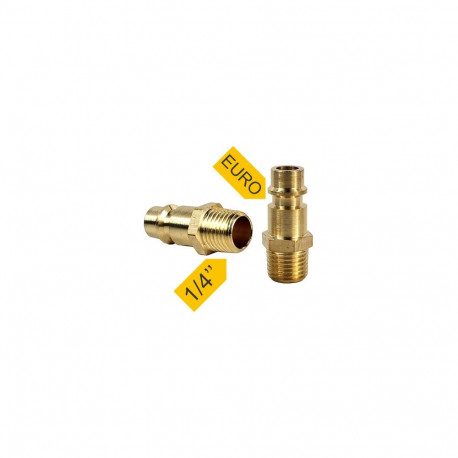 EURO-ühendus väliskeermega 1/4 ";(2 tk.) Powerplus