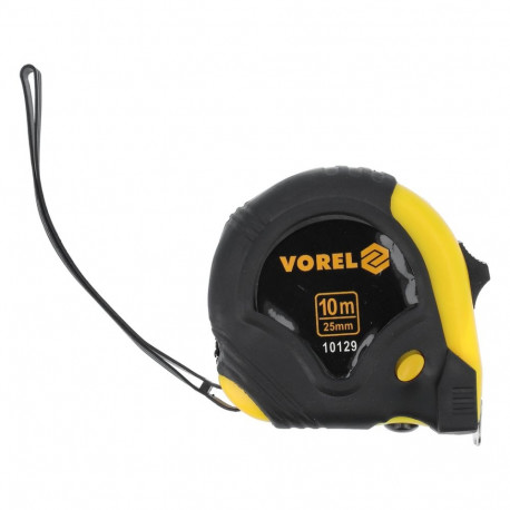 Measure tape Stop with gum. coating 25mm x 10m Vorel