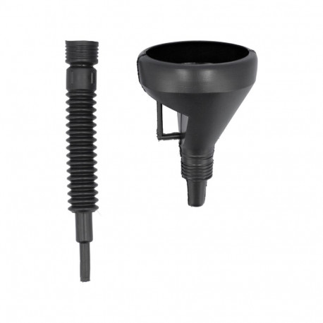 Vorel Flexible Funnel 83000, 2 pcs, PVC, for fuel, oil and other fluids, flexible tip