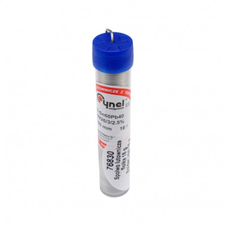 Toya 76830 Jootetraat, 1mm, 16g, Sn60Pb40, 190°C, 2.5% räbusti, 3 südamikku, elektroonikale