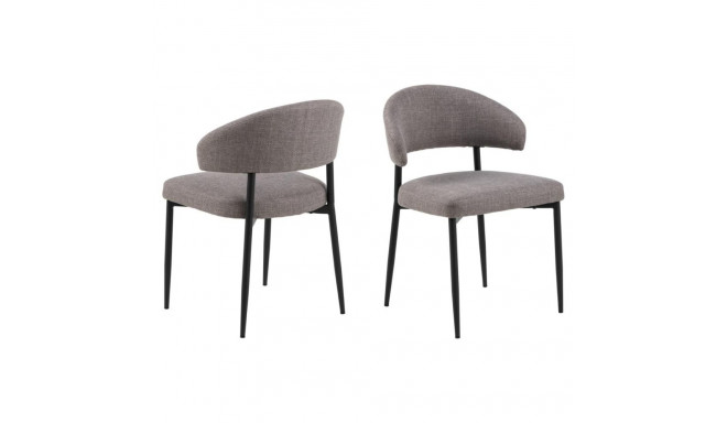 Söögitool EDINA helehall-pruun