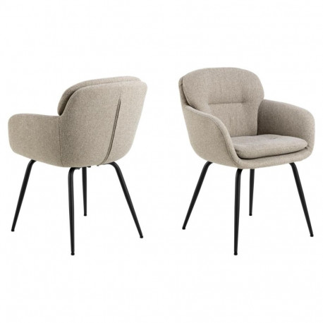 Söögitool DORA käetoega, beež