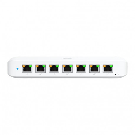 Ubiquiti USW-Ultra-210W-EU compact, Layer 2, 8-port GbE PoE switch with versatile mounting options, 