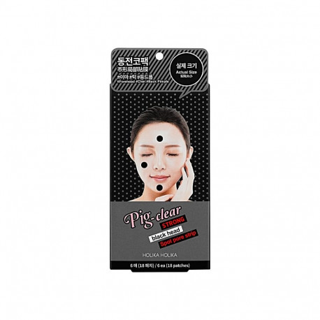 Holika Holika Lokaalsed plaastrid pooride puhastamiseks Pig Nose Clear Strong Blackhead Spot Pore St