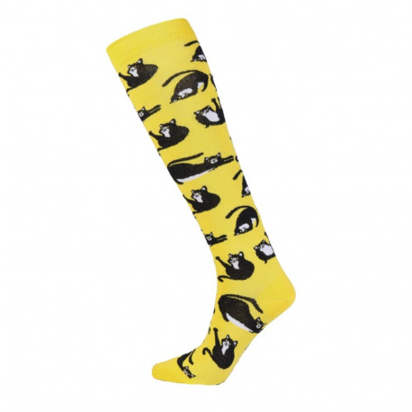 SOKISAHTEL FURRY kollased kassidega põlvikud 444