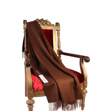 SOKISAHTEL Alpakavillane tumepruun pleed 425