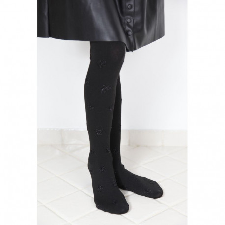 SOKISAHTEL SAMY mustad puuvillased sukkpüksid tüdrukutele 454, 427