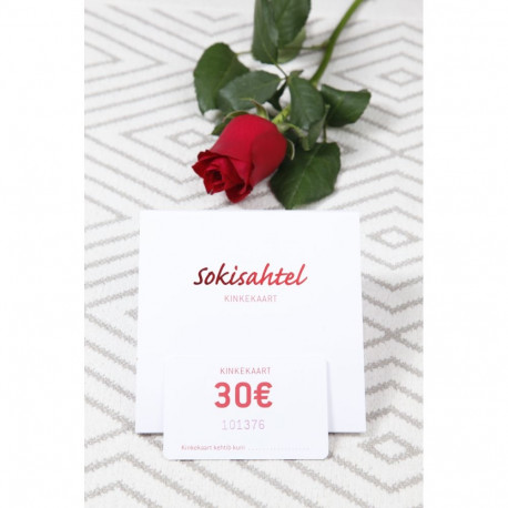 SOKISAHTEL Sokisahtli KINKEKAART 30€ 425