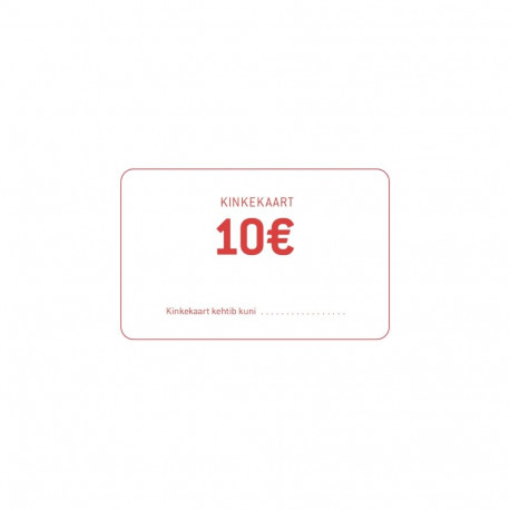 SOKISAHTEL Sokisahtli KINKEKAART 10€