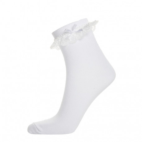 SOKISAHTEL LUISA valged puuvillased sokid naistele 444