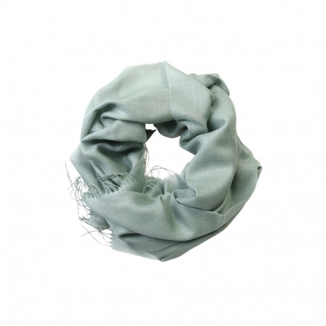 SOKISAHTEL Alpakavillane ja siidisegune roheline õlasall 425