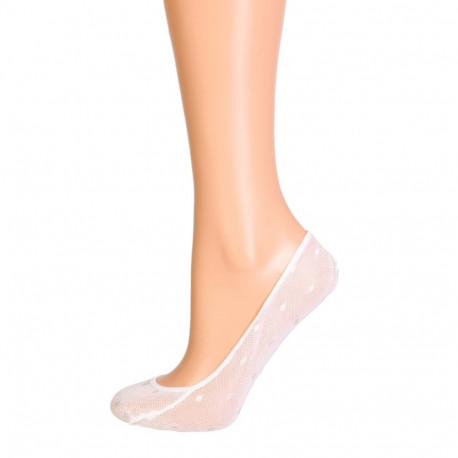 SOKISAHTEL LUNA valged täpimustriga pitsilised stepsid 662, 676