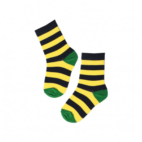 SOKISAHTEL JOEL triibulised puuvillased sokid lastele 438