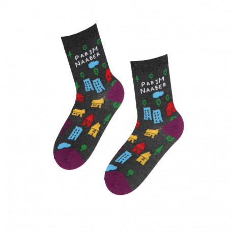 SOKISAHTEL PARIM NAABER hallid puuvillased sokid 444