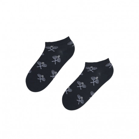 SOKISAHTEL TENNIS CUP tumesinised madalad puuvillased sokid 444