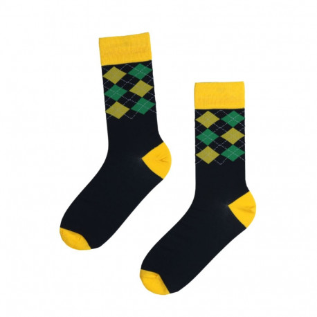 SOKISAHTEL MONDAY rombimustriga soliidsed ülikonnasokid 447