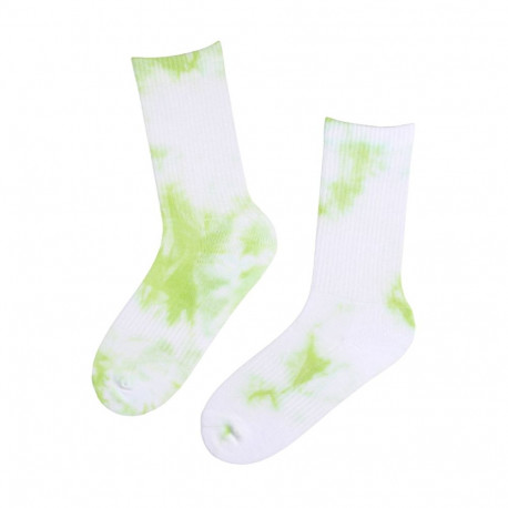 SOKISAHTEL TIEDYE rohelised puuvillased jooksusokid